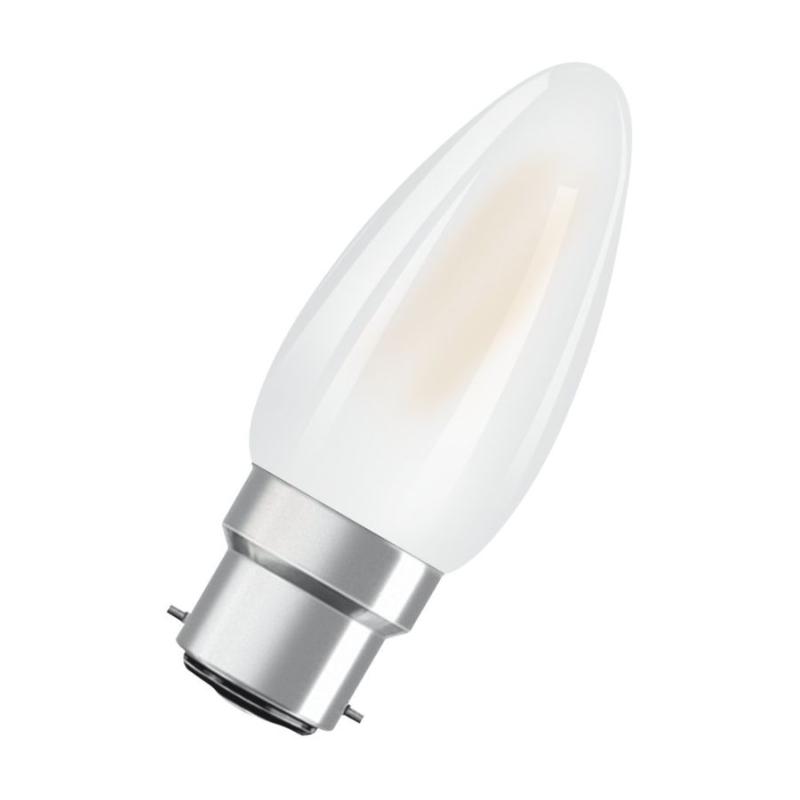 dosis waterstof Oneffenheden Ampoule LED à filament Parathom B22 4W Flamme Satinée Osram - Ledvance